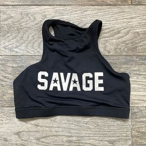 Savage sports bra, size large